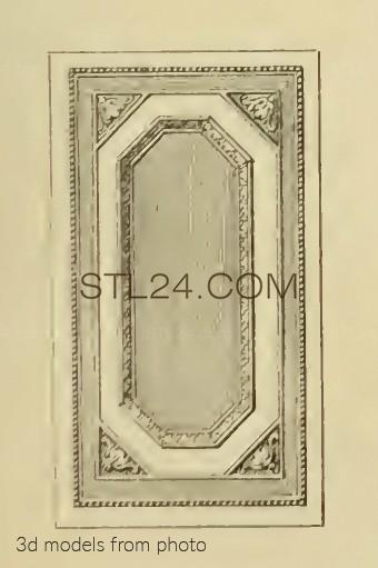 Панели резные (CARVED PANEL_0680 -  | 3D model 3DSMAX / OBJ / STL) 3D модель для ЧПУ станка